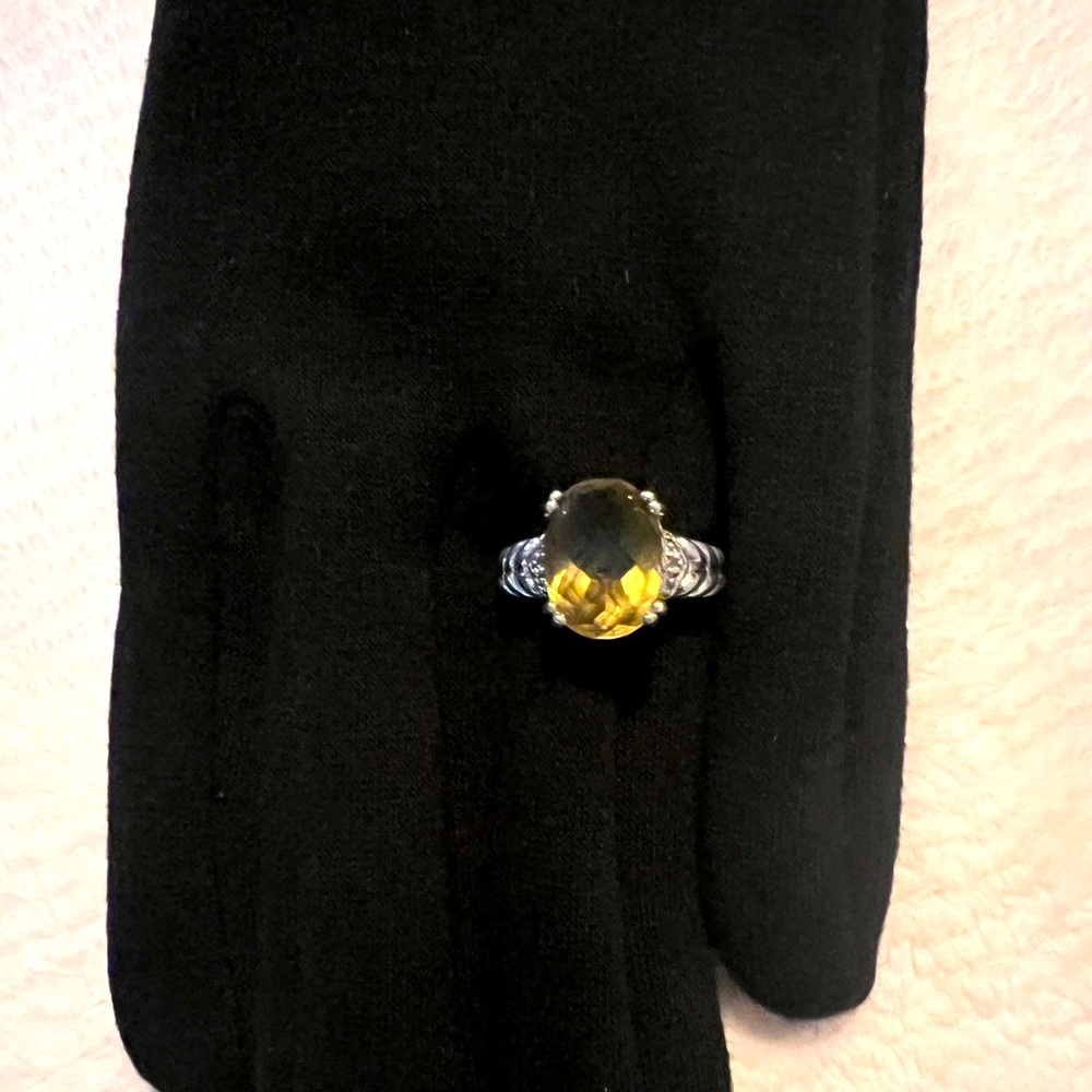 NWOT Genuine Citrine Gemporia Sterling Silver Ring